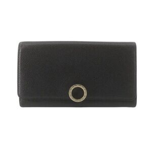 BVLGARI Large Wallet Napa Leather Black